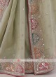 Shimmer Silk Saree With Gota Patti Work